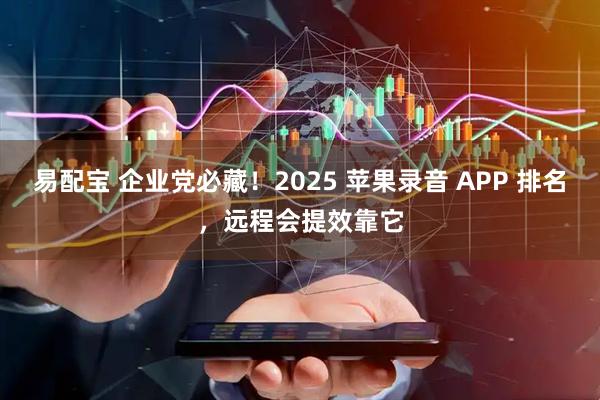 易配宝 企业党必藏！2025 苹果录音 APP 排名，远程会提效靠它